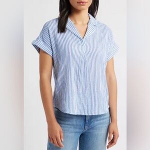 BeachLunchLounge Arin Short Sleeve Cotton Top